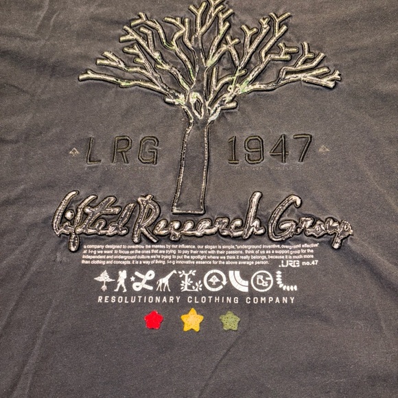 Rare Vintage LRG Men's Black Graphic T-Shirt - Picture 2 of 10